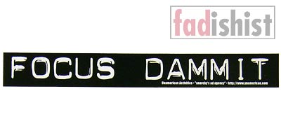 'Focus Dammit' Sticker