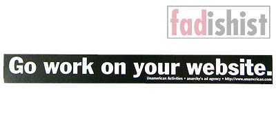 'Go Work on your Website' Sticker