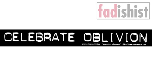 'Celebrate Oblivion' Sticker