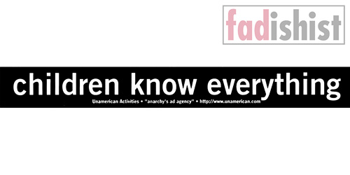 'Children Know Everything' Sticker