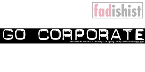 'Go Corporate' Sticker