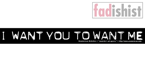 'I Want You To Want Me' Sticker