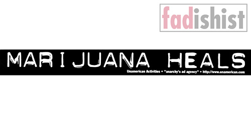 'Marijuana Heals' Sticker