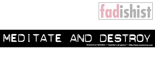 'Meditate And Destroy' Sticker