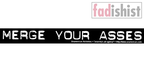 'Merge Your Asses' Sticker