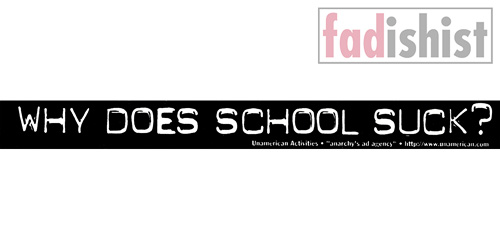 'Why Does School Suck?' Sticker