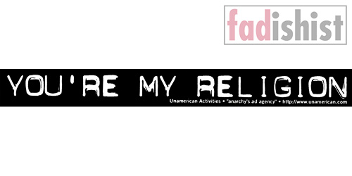 'You're My Religion' Sticker