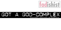 'Got A God-Complex' Sticker