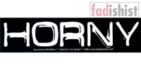 'Horny' Sticker (Large)