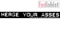 'Merge Your Asses' Sticker