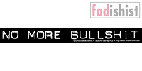 'No More Bullshit' Sticker