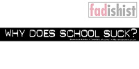 'Why Does School Suck?' Sticker