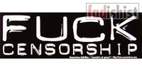 'Fuck Censorship' Sticker