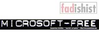 'Microsoft-Free' Sticker